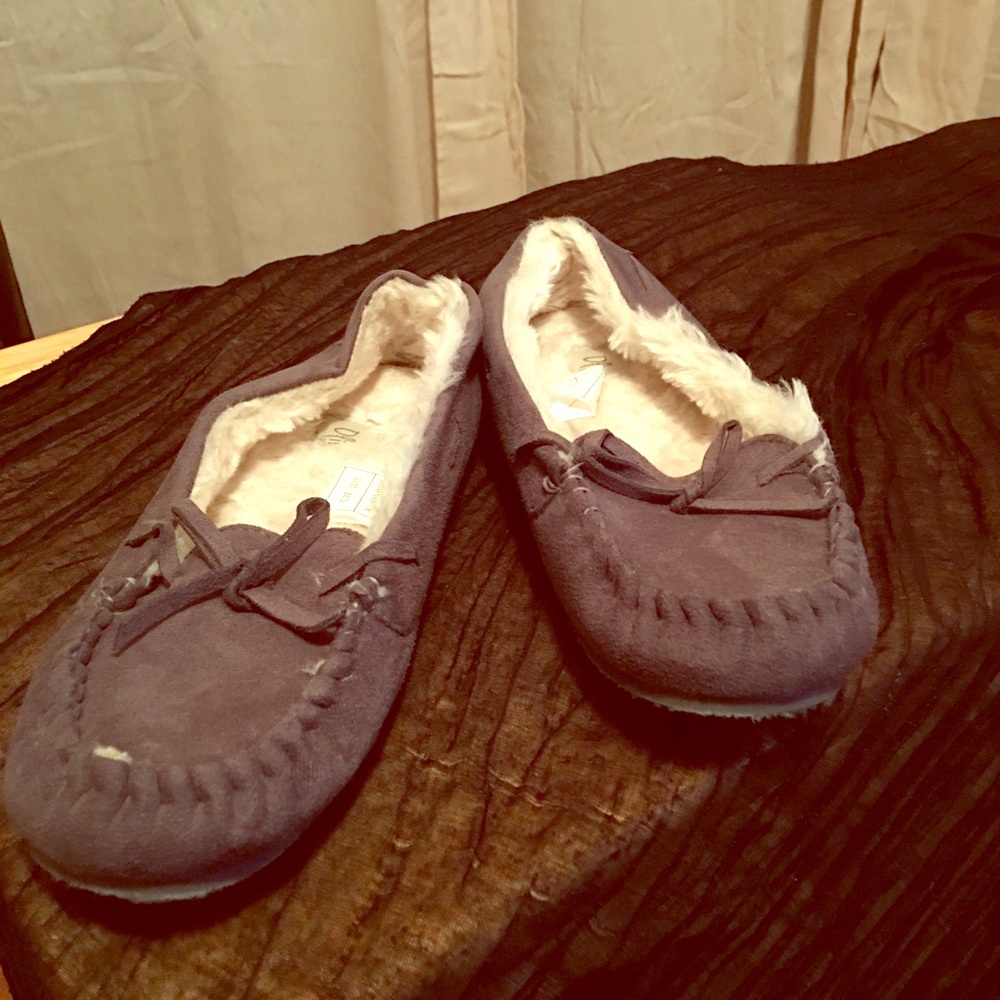 Suede slipper